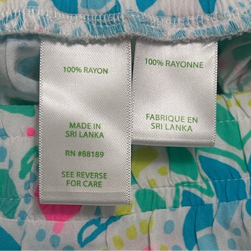 Lilly Pulitzer Katia Shorts Caribbean Citrus Women's Shorts small - Picture 7 of 8